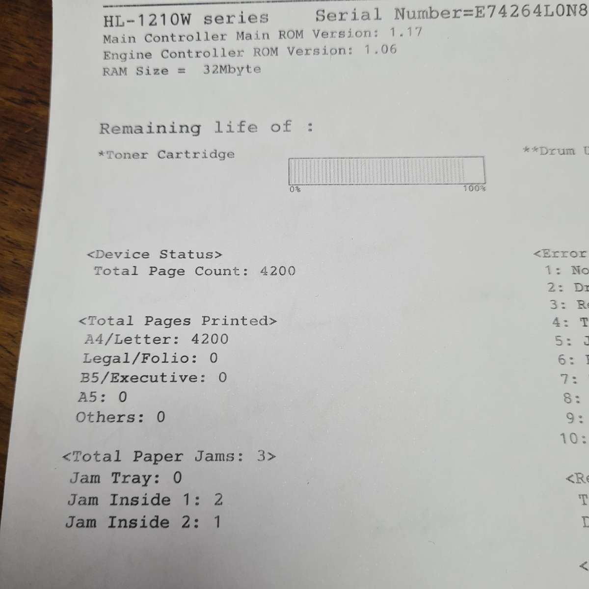 Brother HL-1210W Mono Laser Portable Wi-Fi Printer