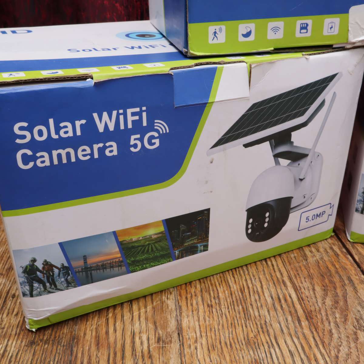 3 PCs - Solar Powered IP WiFi CCTV Security Camera Inbuilt  Lithium Battery 1080P