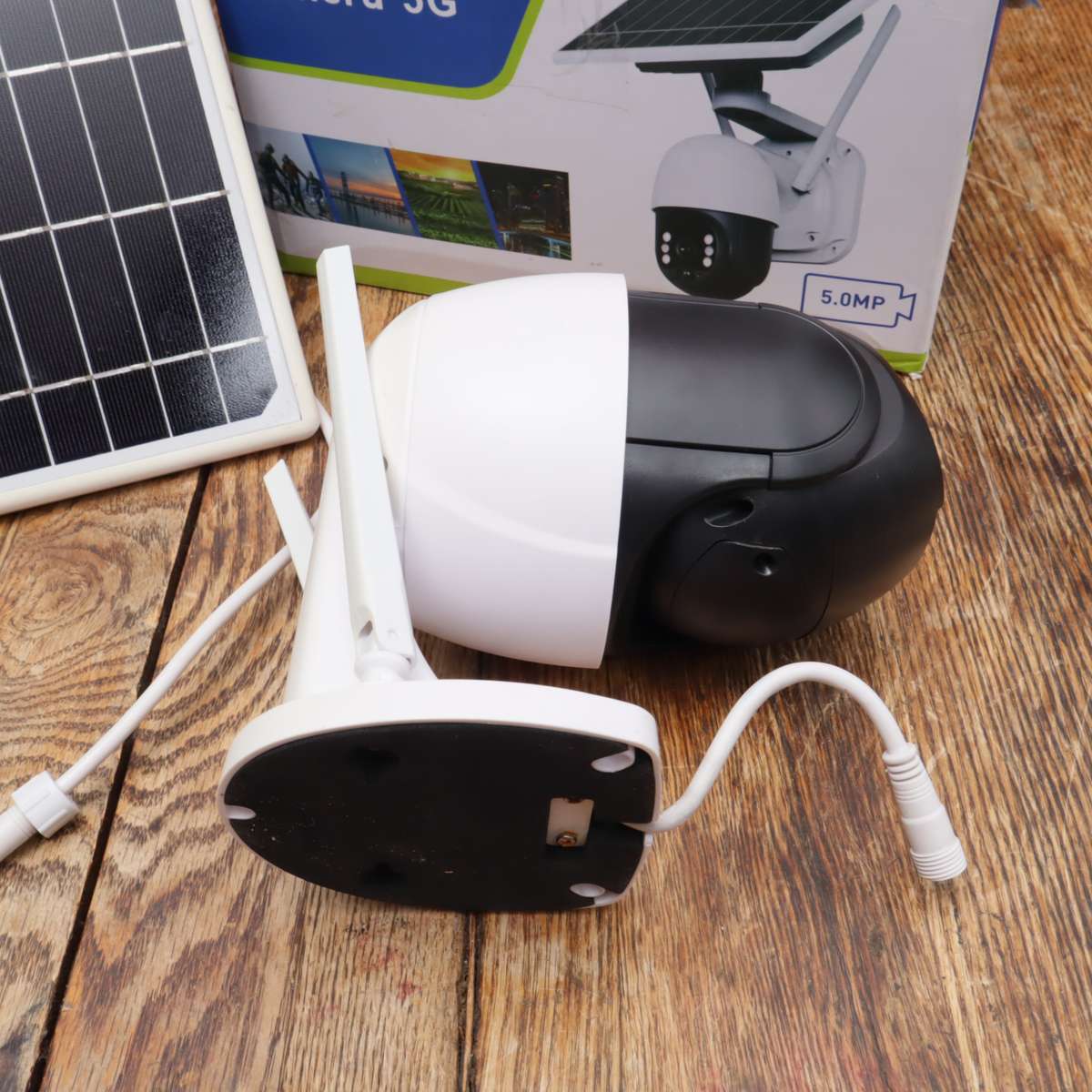 3 PCs - Solar Powered IP WiFi CCTV Security Camera Inbuilt  Lithium Battery 1080P