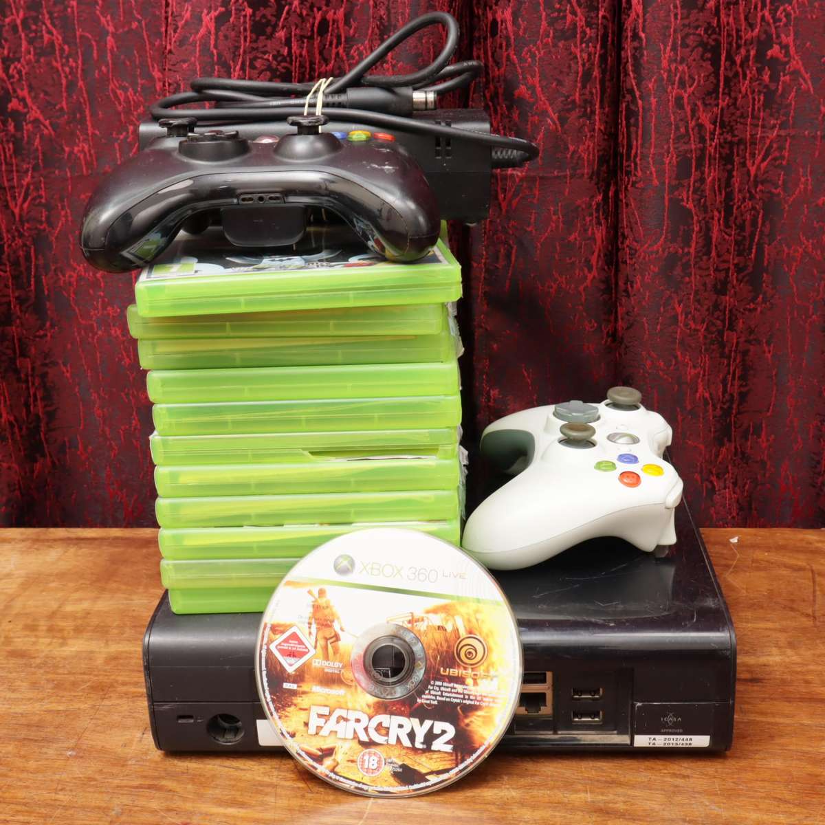 Xbox 360E Console Slim - Twelve Games - Two Controllers - 300GB HDD