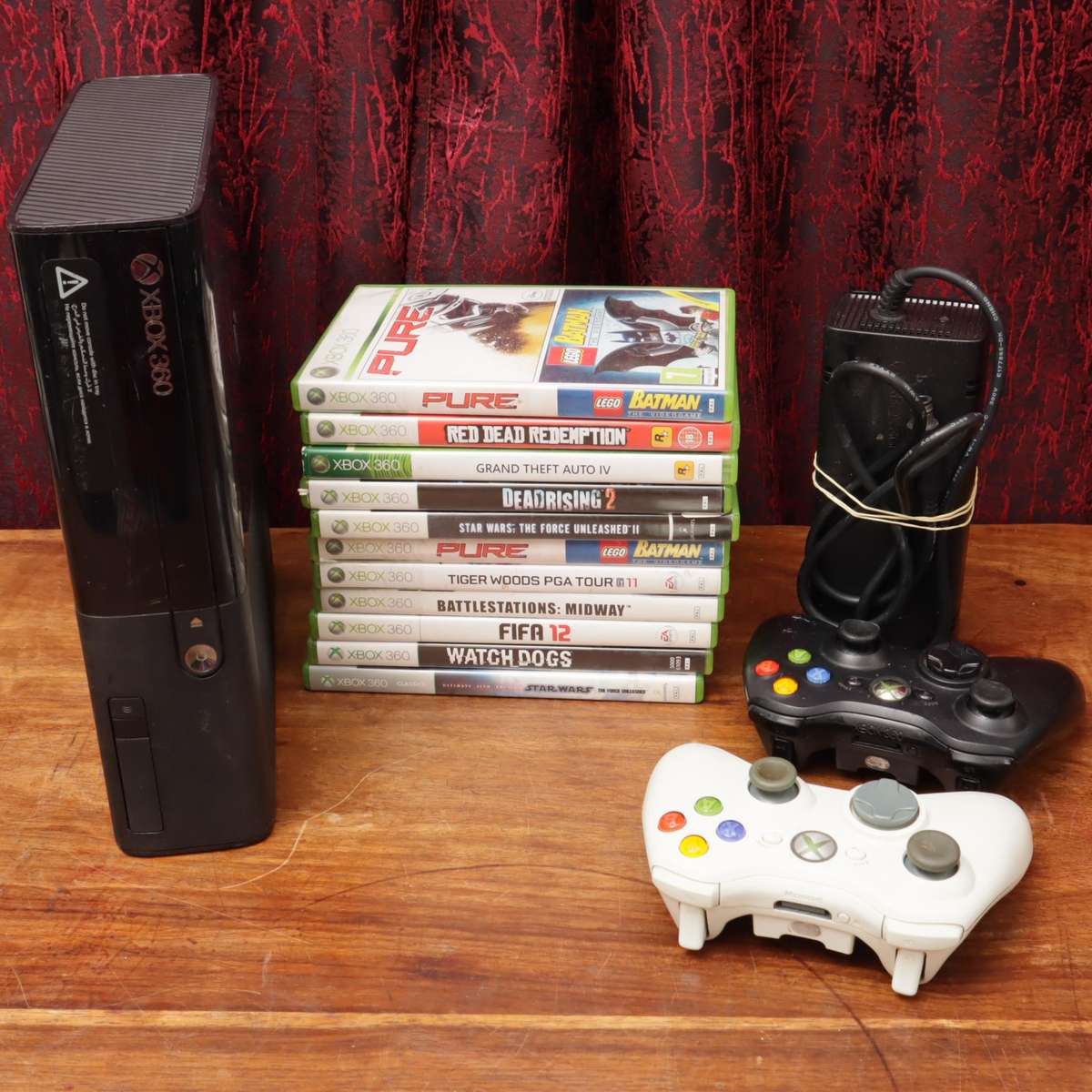Xbox 360E Console Slim - Twelve Games - Two Controllers - 300GB HDD