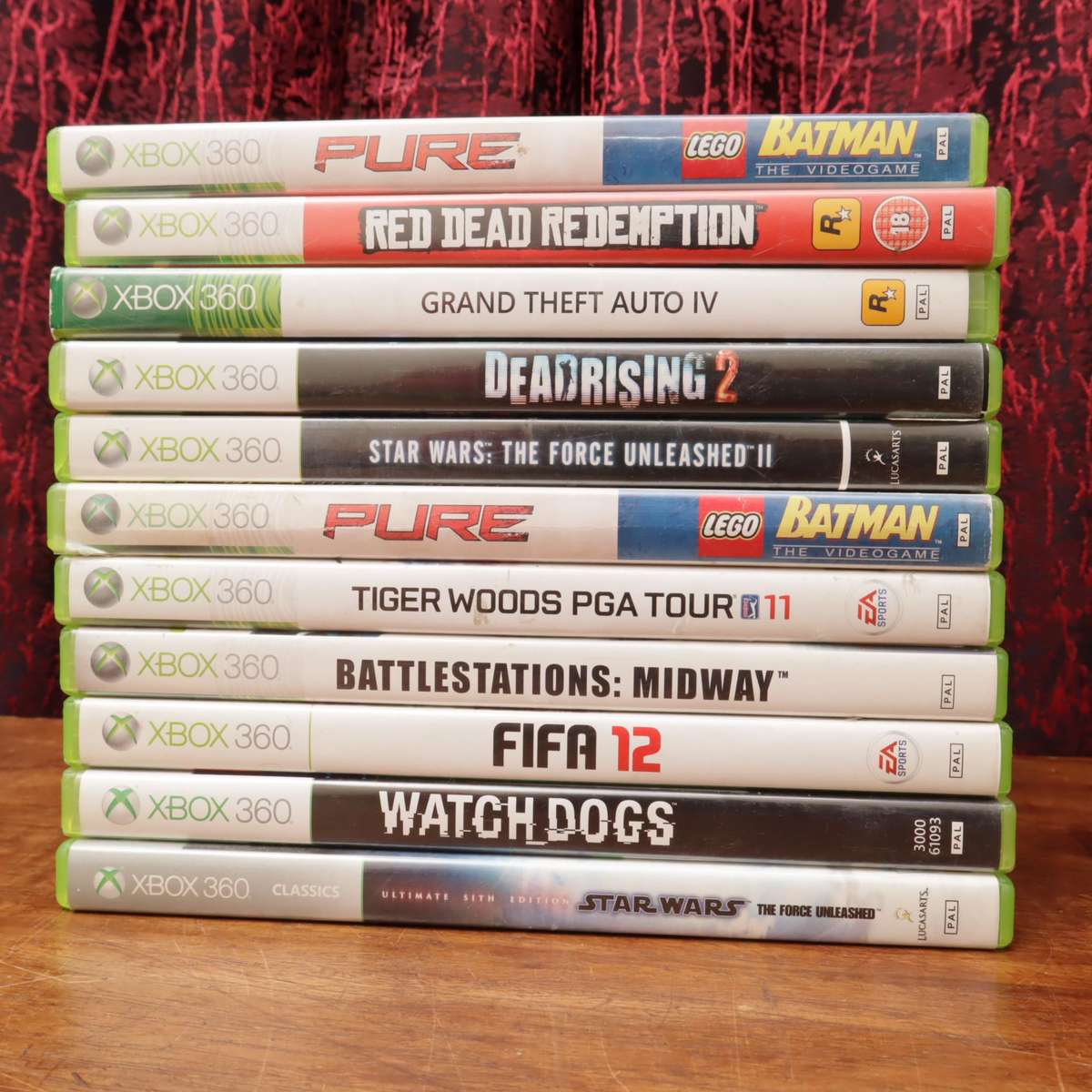 Xbox 360E Console Slim - Twelve Games - Two Controllers - 300GB HDD
