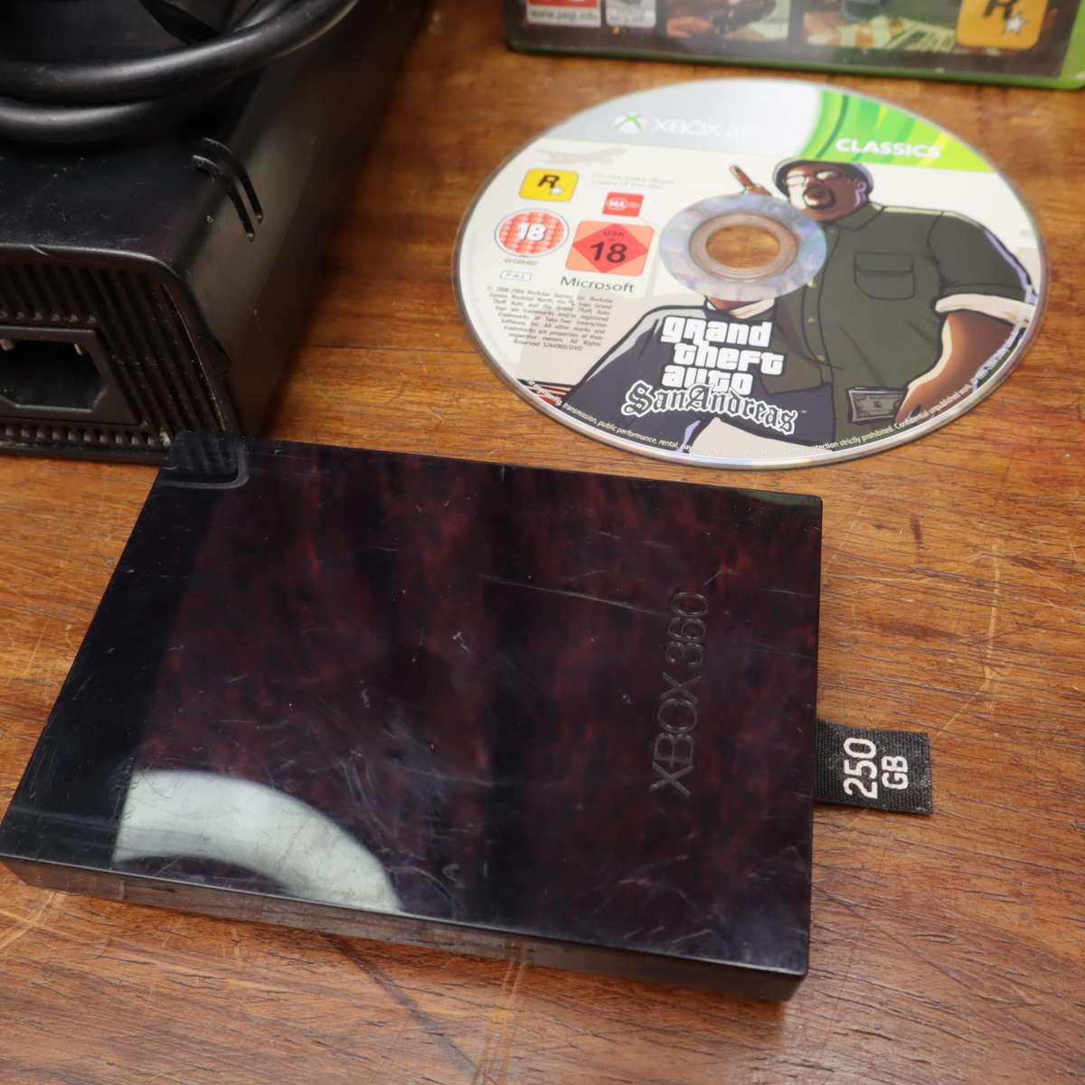 XBox 360S Console Slim - Two Games - Two Controllers - 250GB HDD