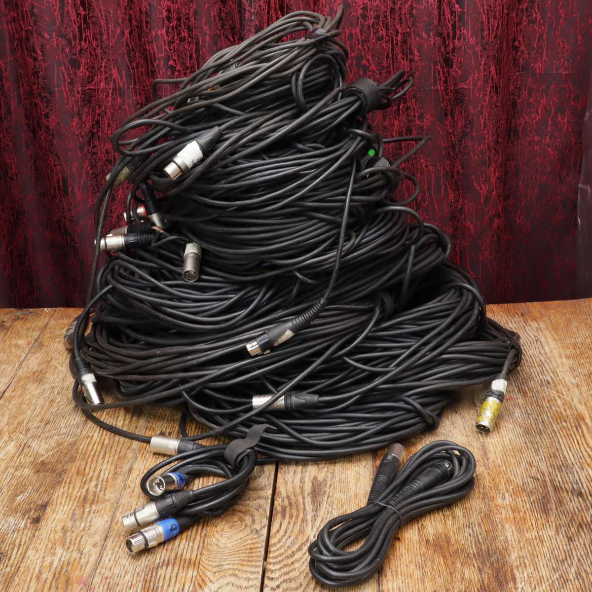 Assorted XLR 3-Pin Female to Male Cables - 21 Pcs - Different Lengths