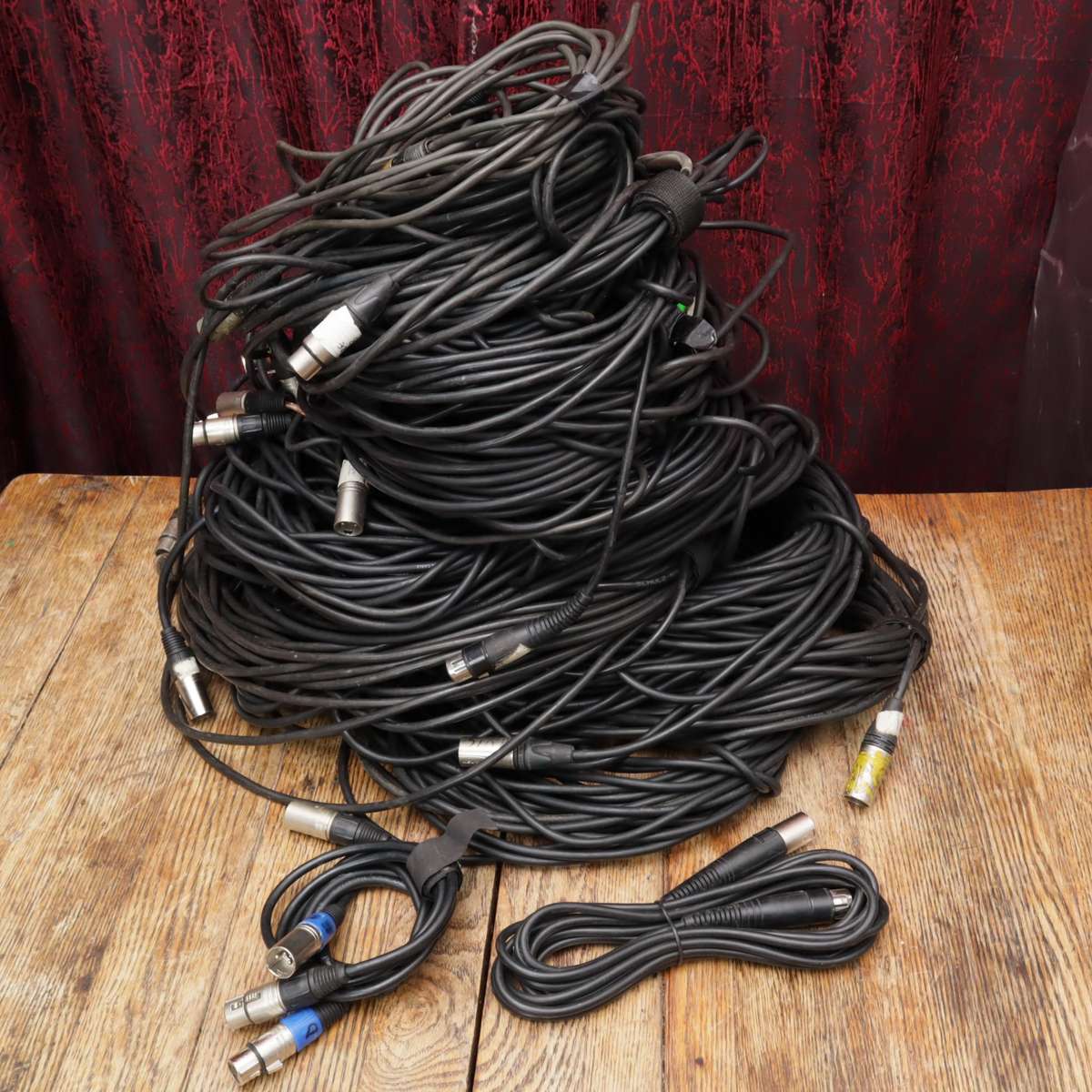 Assorted XLR 3-Pin Female to Male Cables - 21 Pcs - Different Lengths