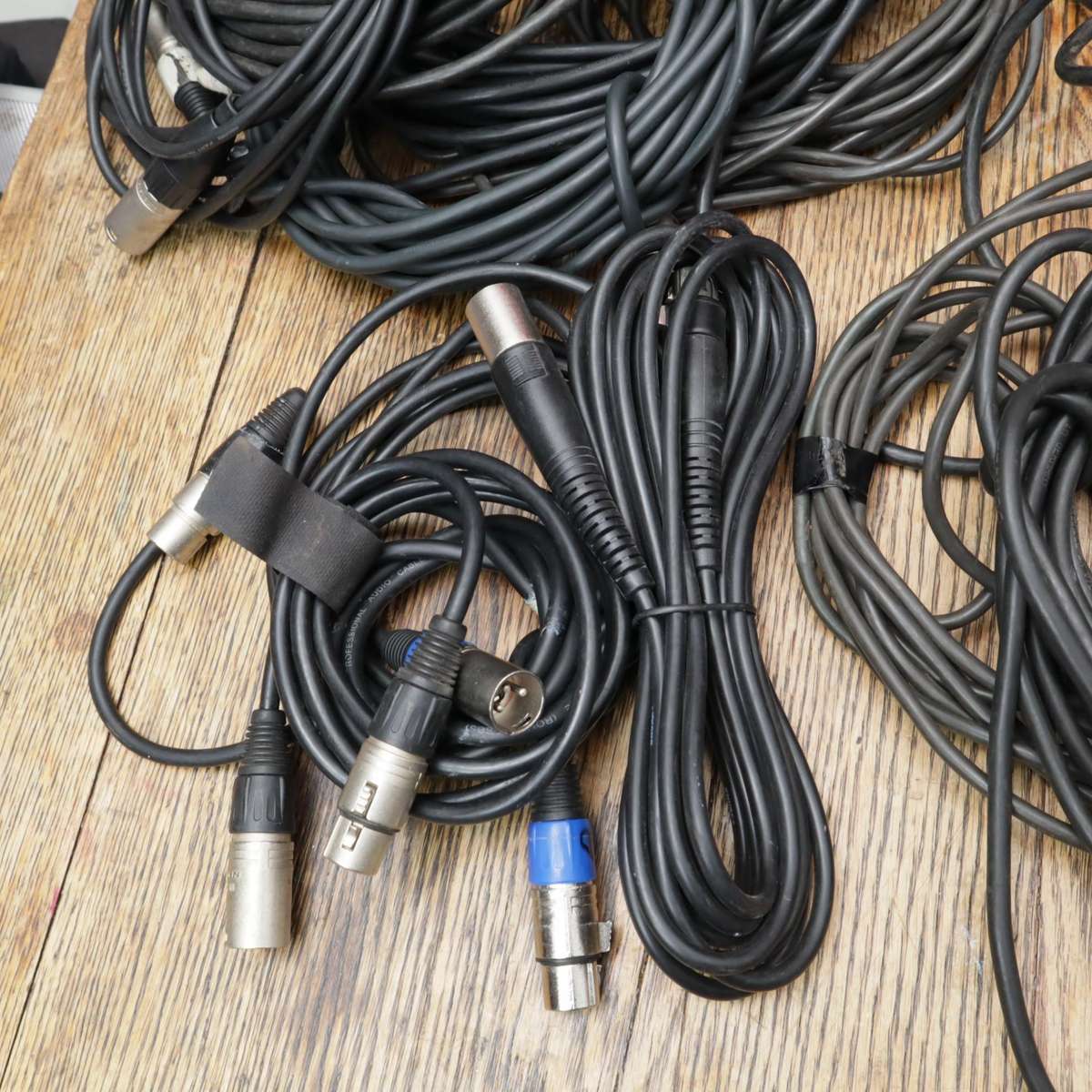 Assorted XLR 3-Pin Female to Male Cables - 21 Pcs - Different Lengths