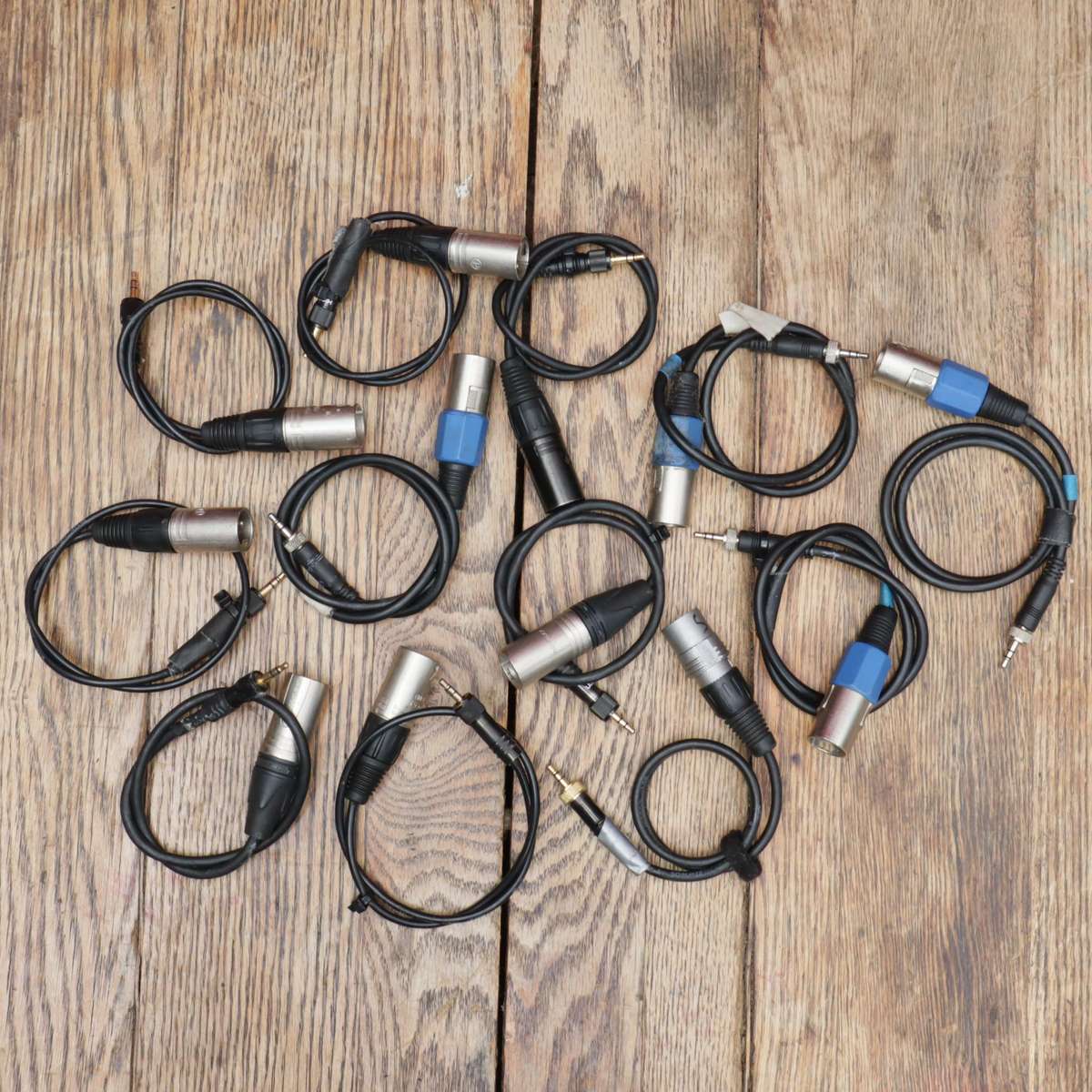 XLR to 3.5mm Locking TRS Audio Cables - 12 Pcs - Neutrik and More