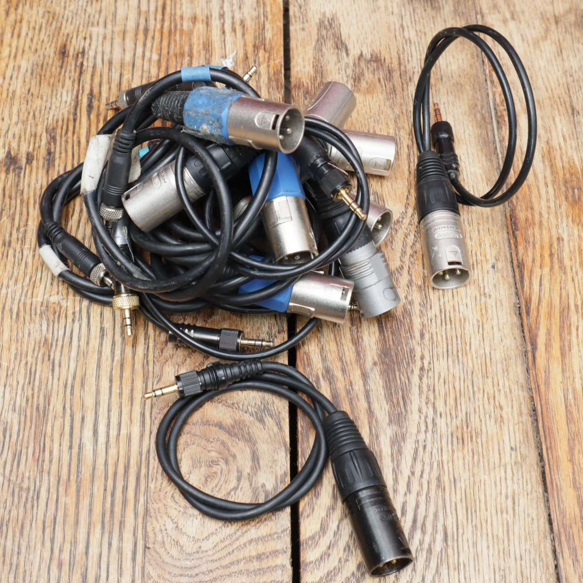 XLR to 3.5mm Locking TRS Audio Cables - 12 Pcs - Neutrik and More