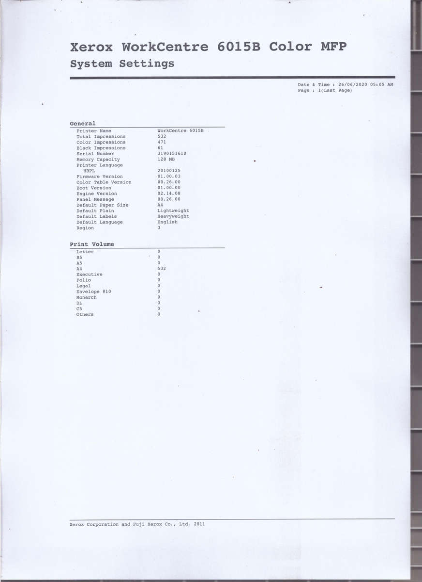 Xerox WorkCentre 6015 A4 All-In-One Colour Laser Printer