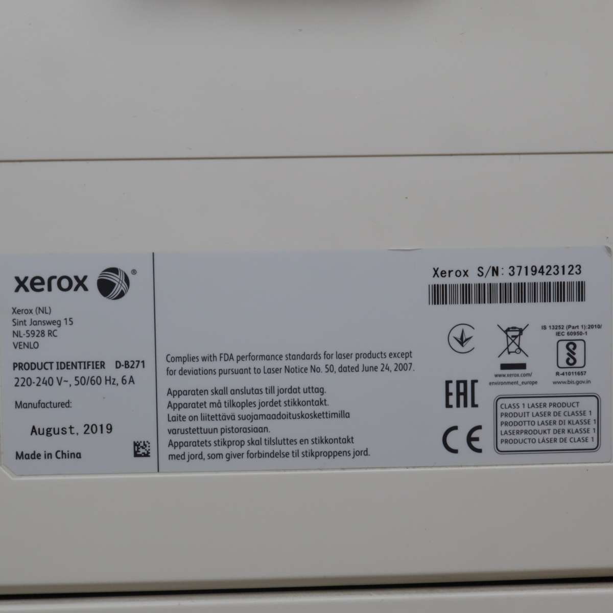 Xerox VersaLink B405DN A4 Mono All-In-One Laser Printer
