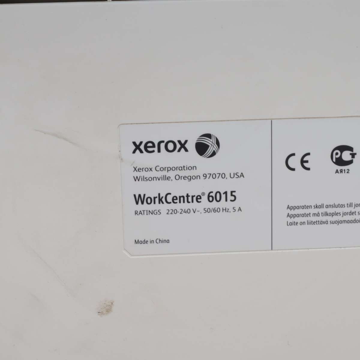 Xerox WorkCentre 6015 A4 All-In-One Colour Laser Printer