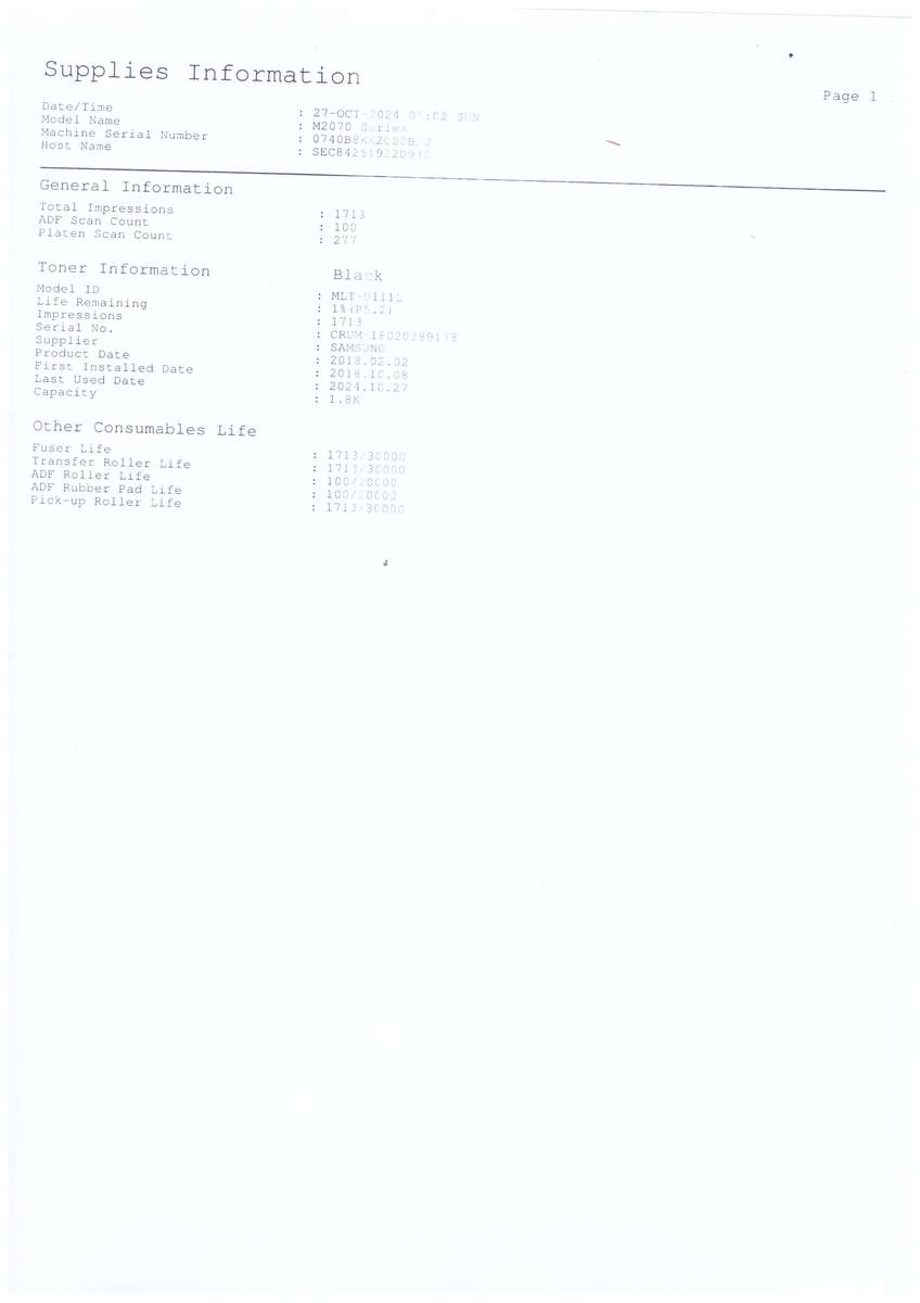 Samsung M2070FW All-In-One Mono Laser Printer - REFURBISHED