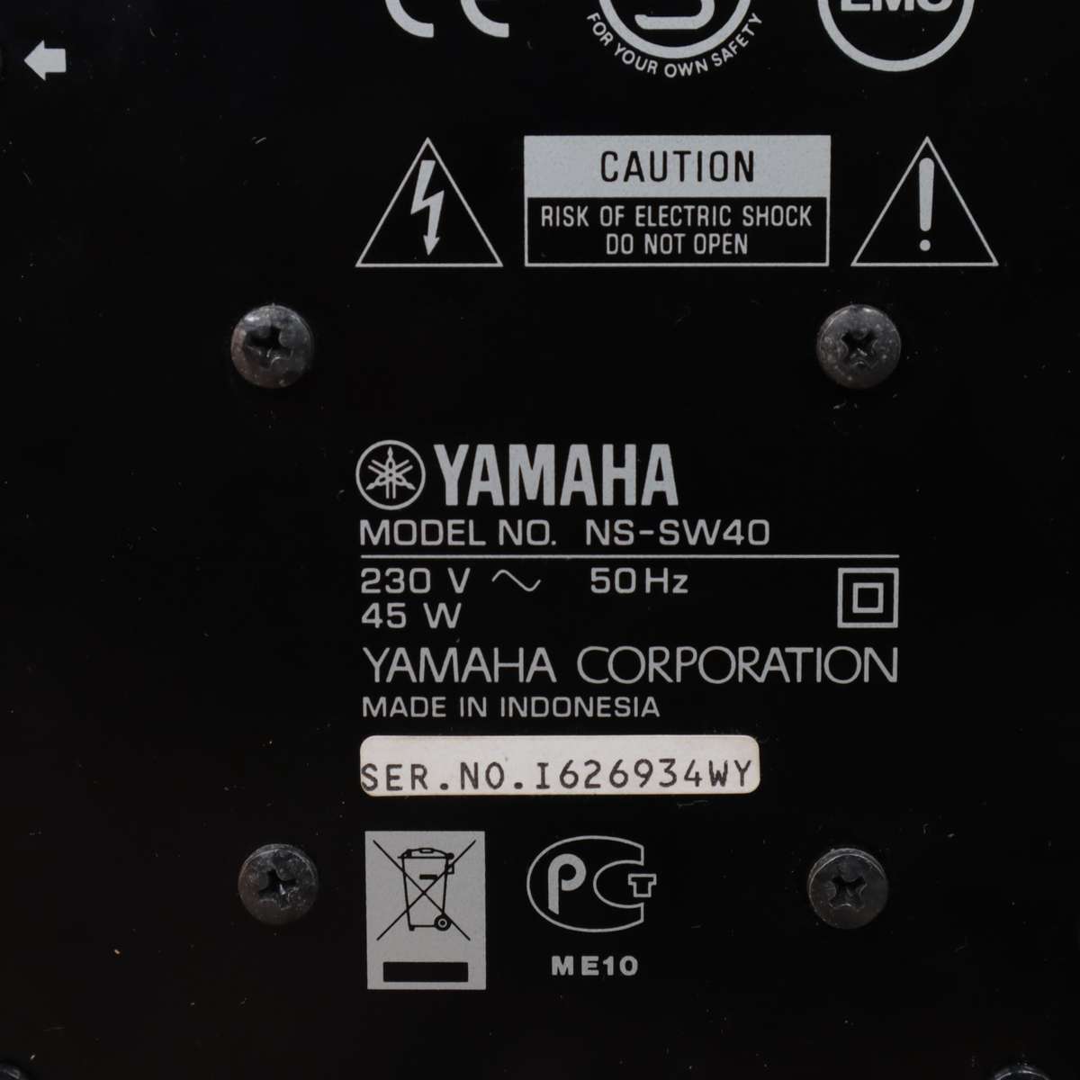 Yamaha NS-SW40 Active Subwoofer for Home Theatre