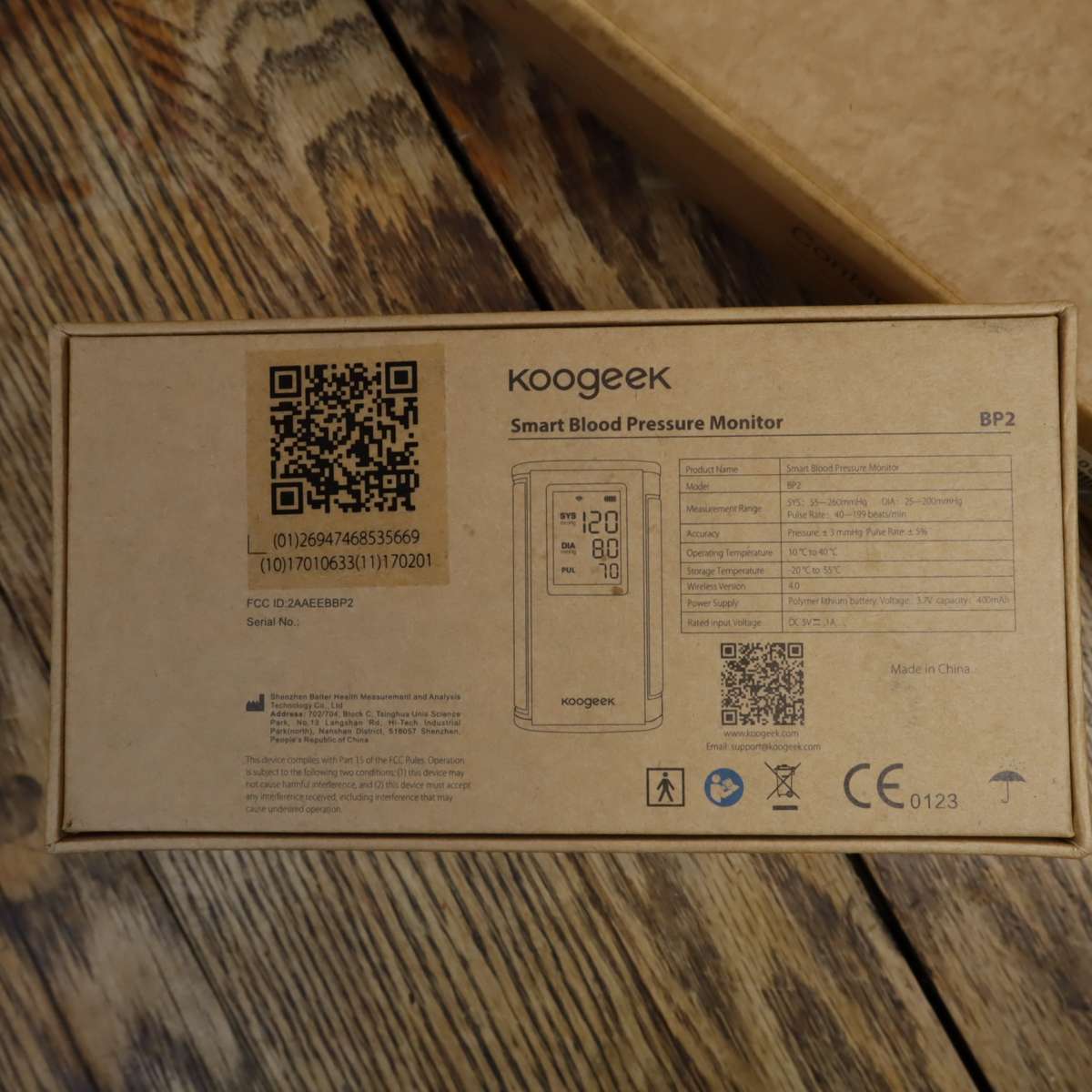 Koogeek Smart Blood Pressure Monitor (BP2) and Smart Weight BMI Scale (SG1) Wi-Fi Bluetooth