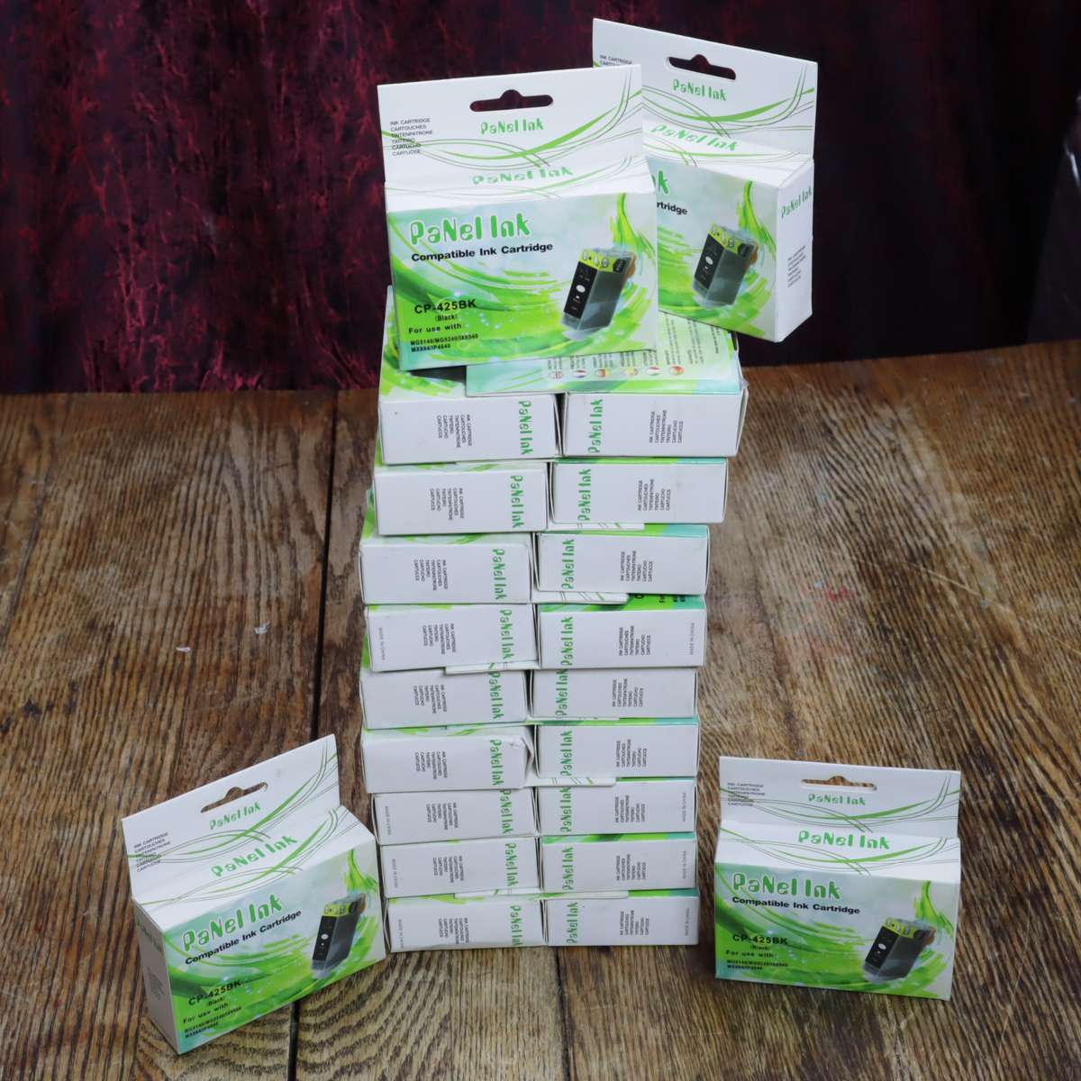 22 Pcs - 425BK Ink Compatible Ink Cartridges For Canon InkJet Printers