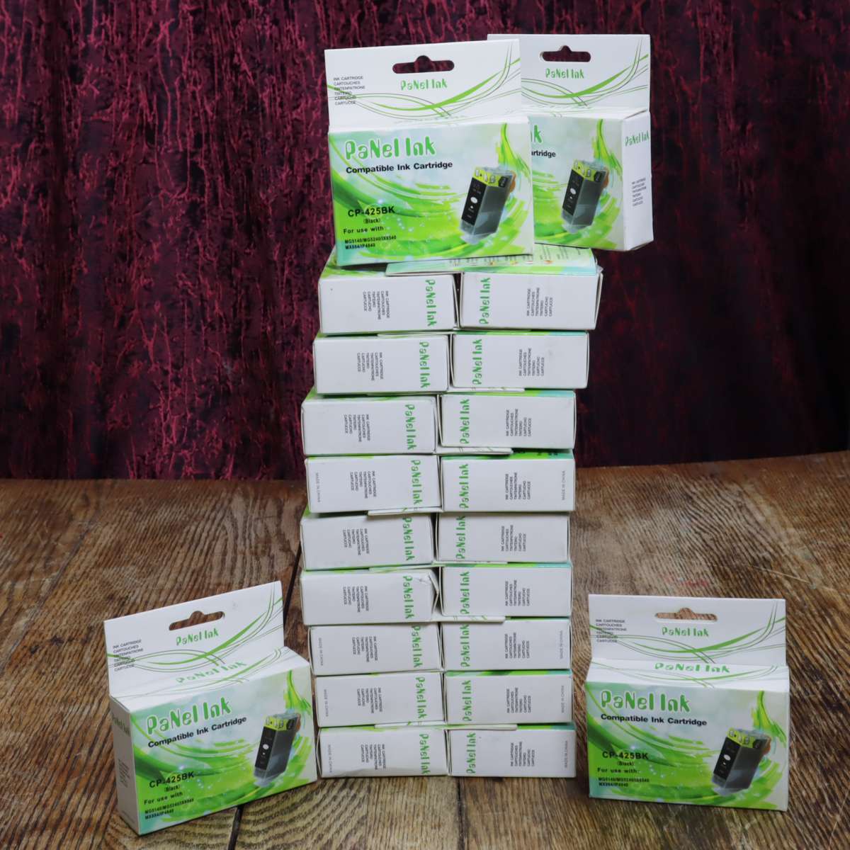 22 Pcs - 425BK Ink Compatible Ink Cartridges For Canon InkJet Printers