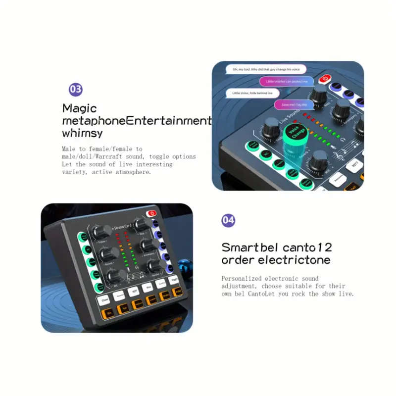 Portable Audio Interface for Podcasting and Streaming  All-in-One Sound Card