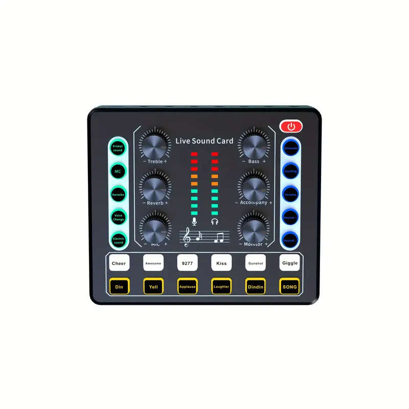 Portable Audio Interface for Podcasting and Streaming  All-in-One Sound Card