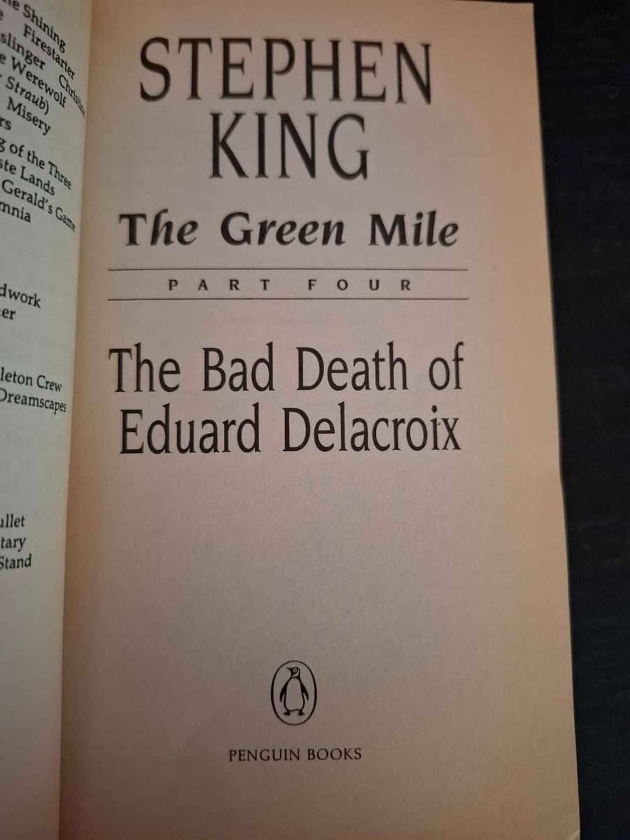 The green mile (part 4) by Stephen King