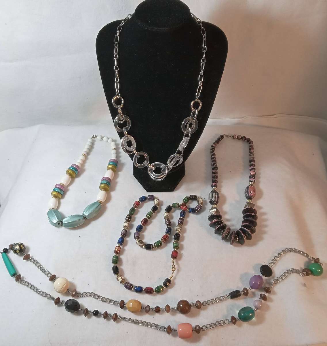 Lot of Chunky Beaded Ladies Necklaces