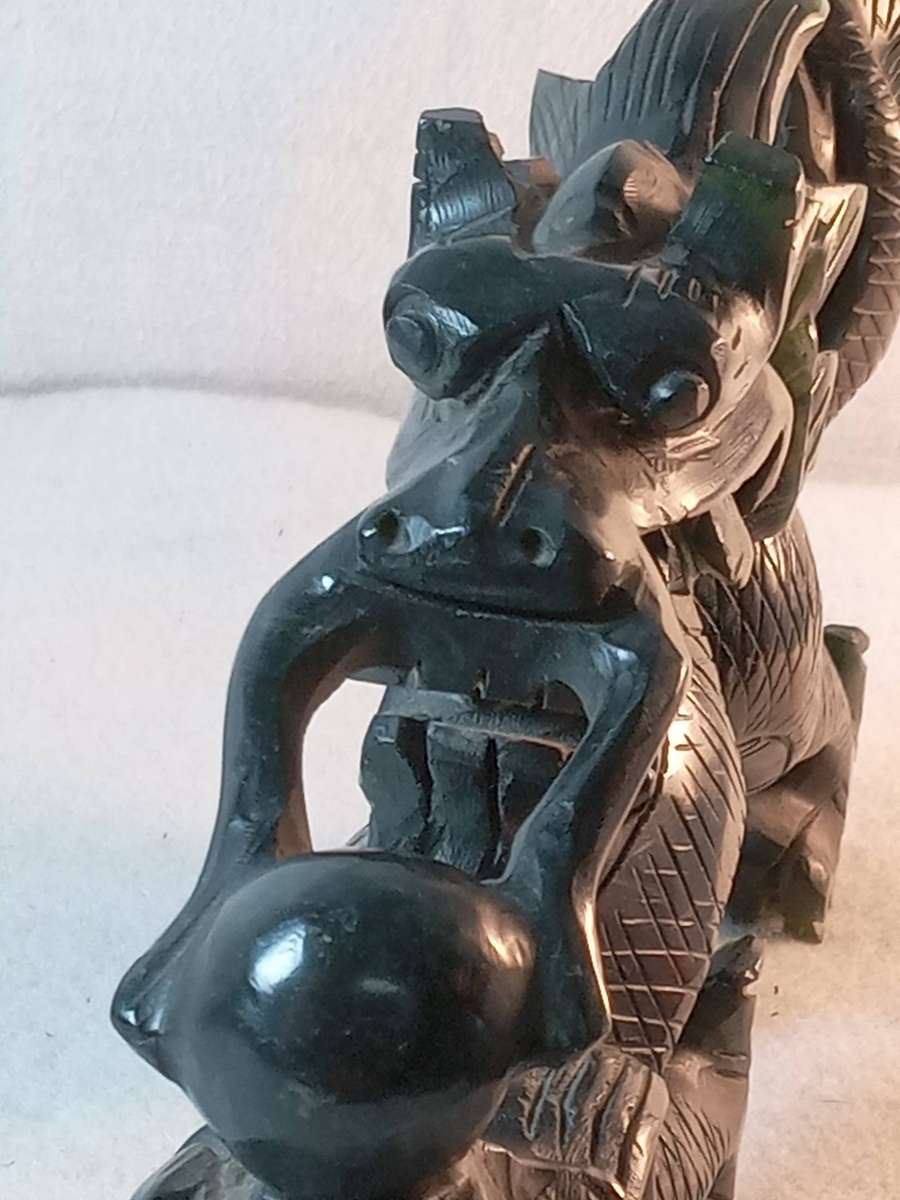 Rare Massive Chinese Carved Jade Nephrite Dragon (Almost 500grams)