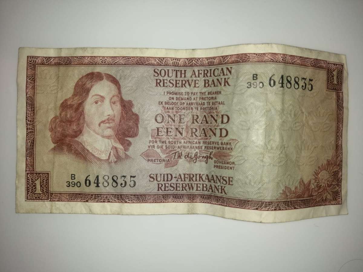 South African One Rand Note