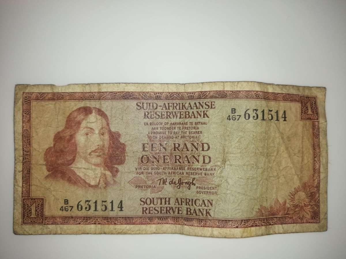 South African One Rand Note