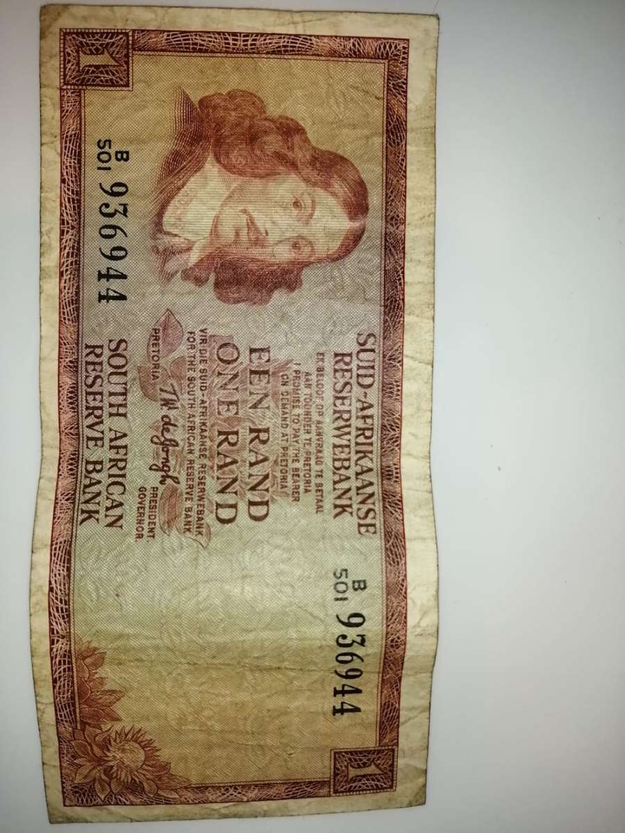 South African One Rand Note
