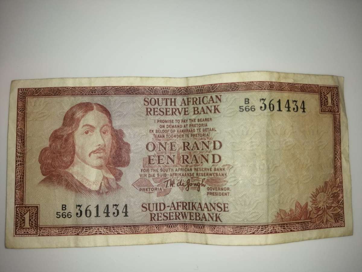 South African One Rand Note