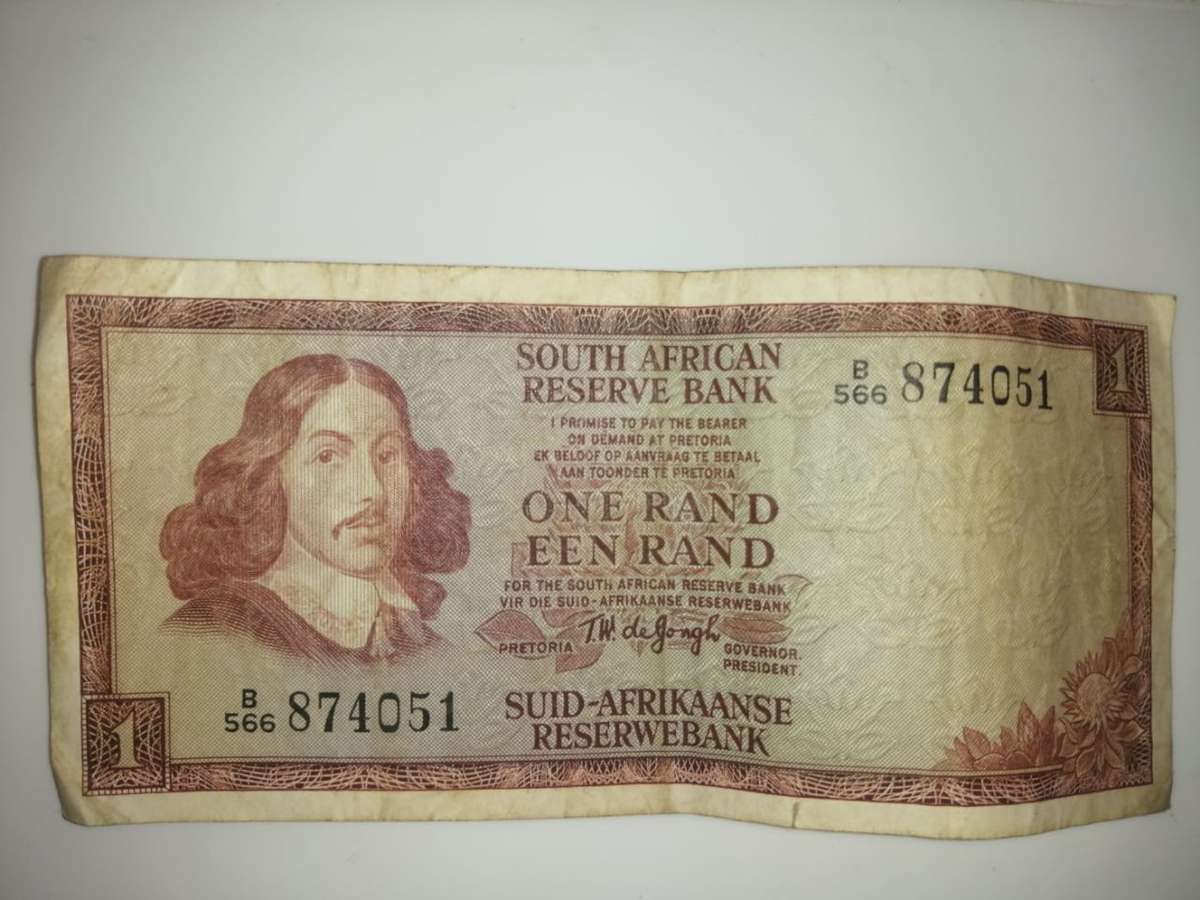 South African One Rand Note