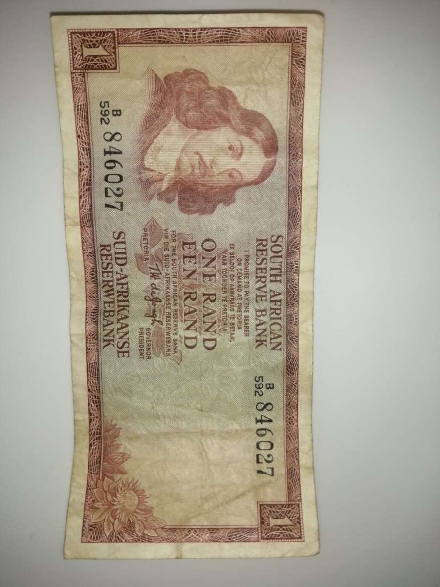 South African One Rand Note