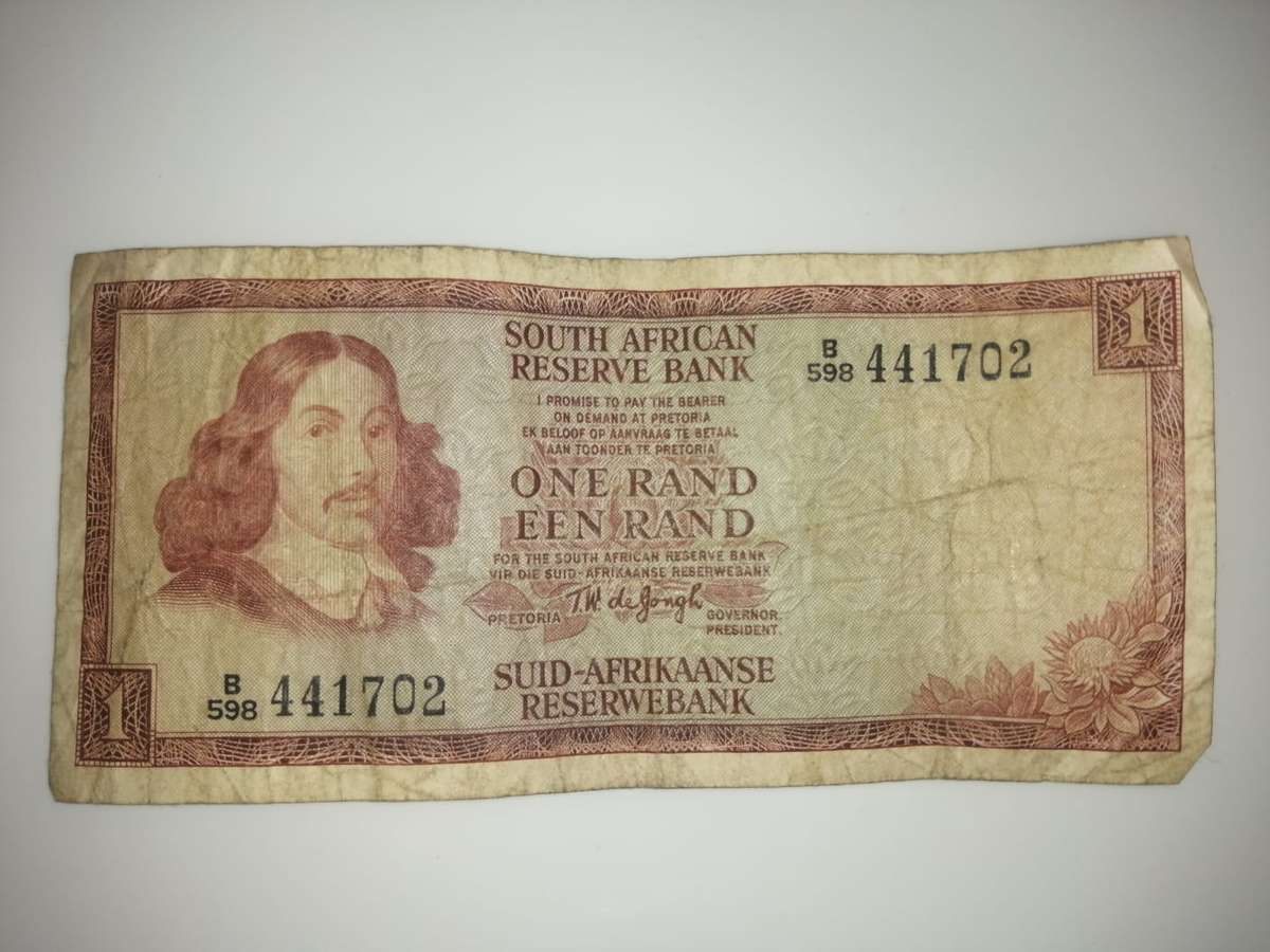 South African One Rand Note