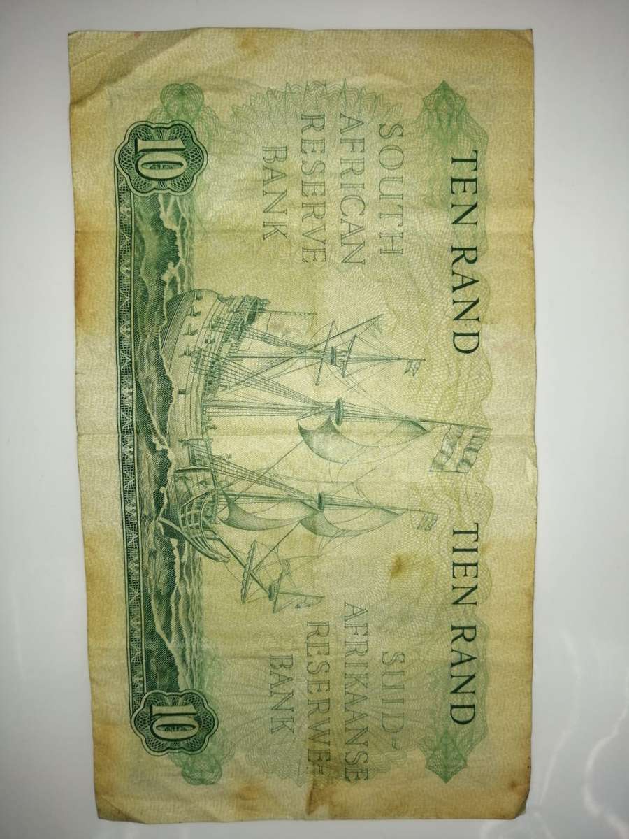Big South African Ten Rand Notes