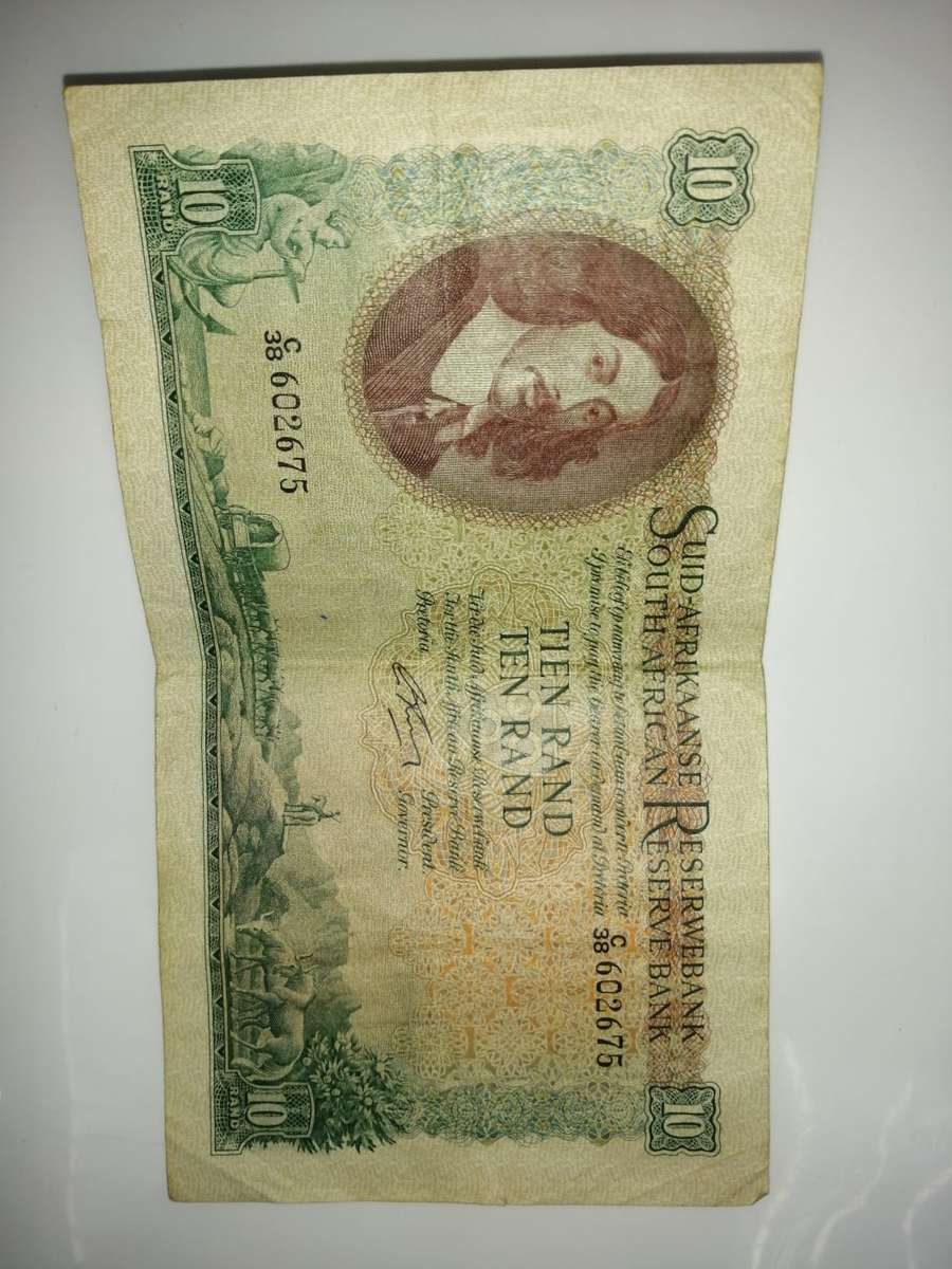 Big South African Ten Rand Notes