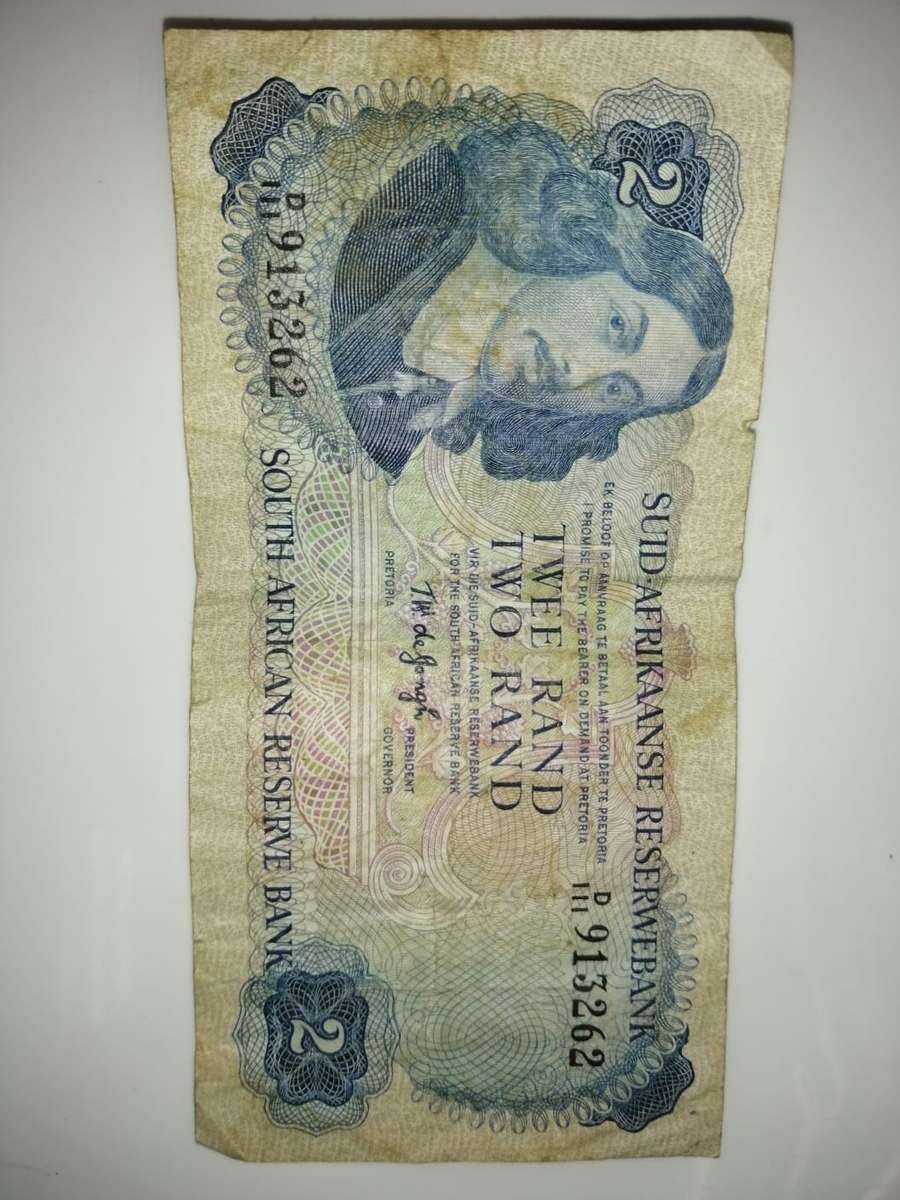 South African Two Rand Note