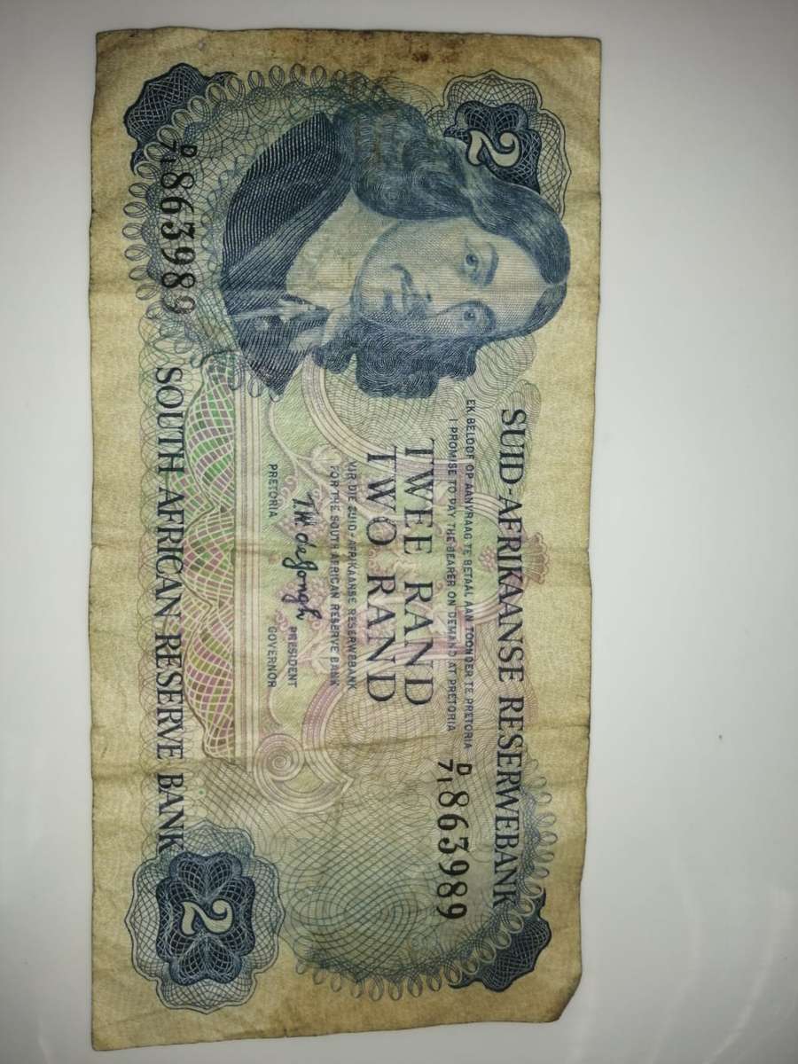 South African Two Rand Note