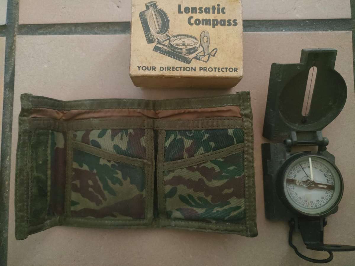 Border War Wallet (Rare Find) & Compass