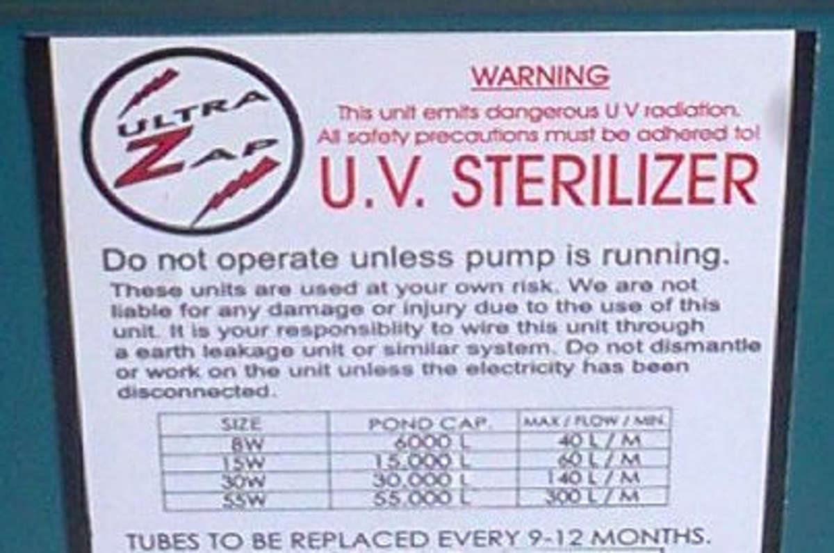 30W 30000L UV Steriliser (Ultra Zap)