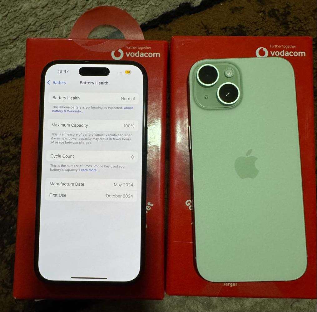 Iphone 15 256gb green n black color