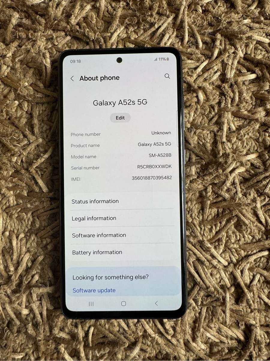 Samsung A52s 5G 128gb 6gb ram
