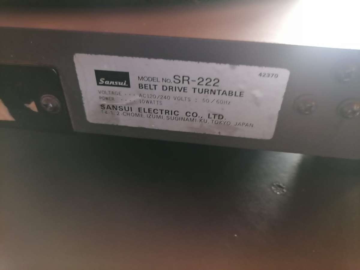 Sansui Turntable SR-222