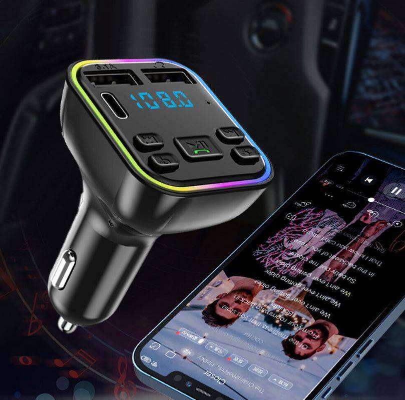 Car FM and MP3 Player with 2 USB Ports and Power Delivery