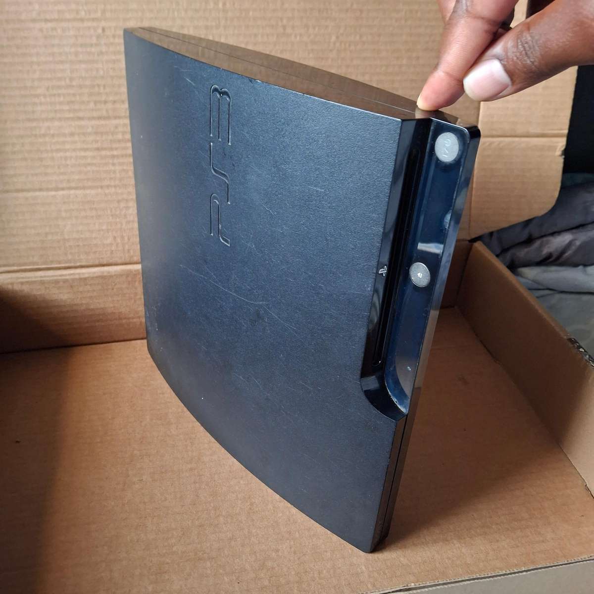 Sony PlayStation 3 Slim Charcoal Black Console Model CECH-2004B / No HDD / Used