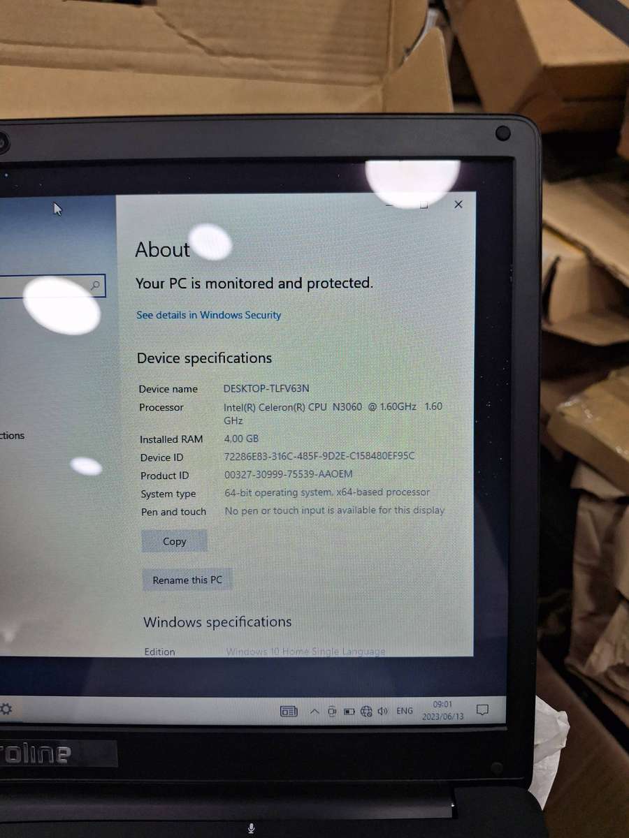 OPEN BOX Proline Thinline V146SH - Celeron, 4GB, 128GB SSD, 14" HD & Windows 11 (Like New)