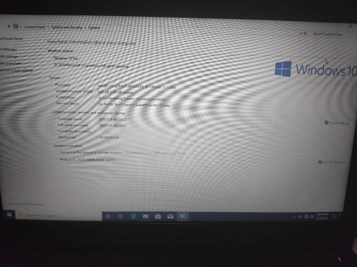 Dell latitude 5580 core i7 8th gen