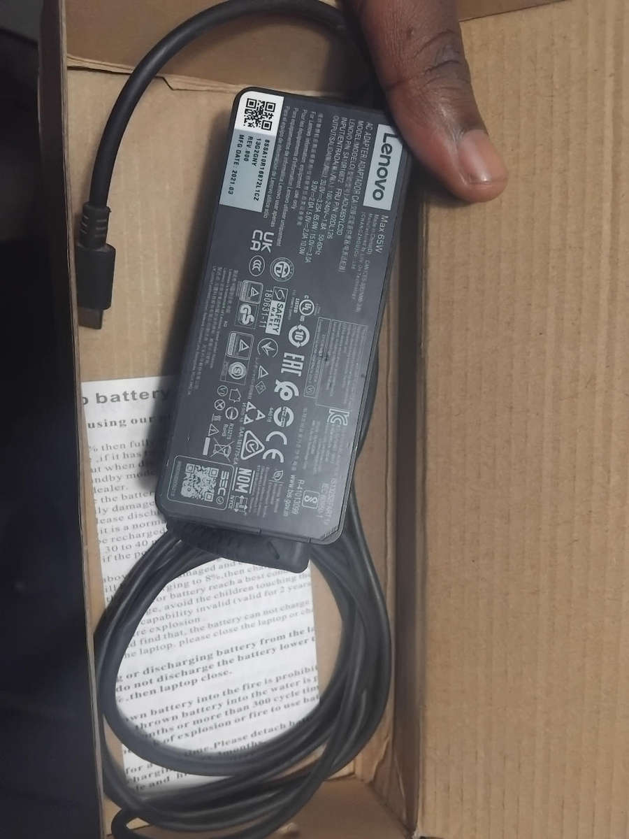 Lenovo original charger 65w type c