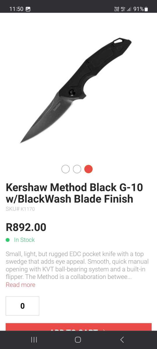 Pocket knife Kershaw 1170.