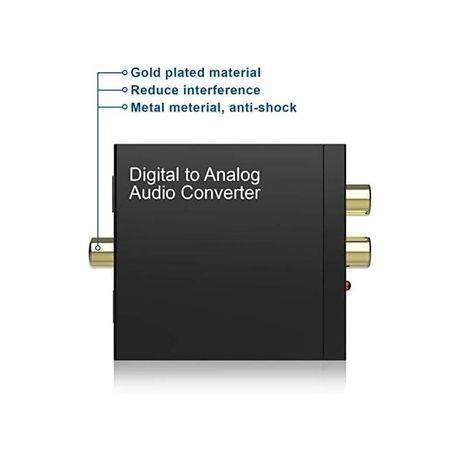 Digital to Analog Audio Converter Digital Coaxial or Toslink digital PB