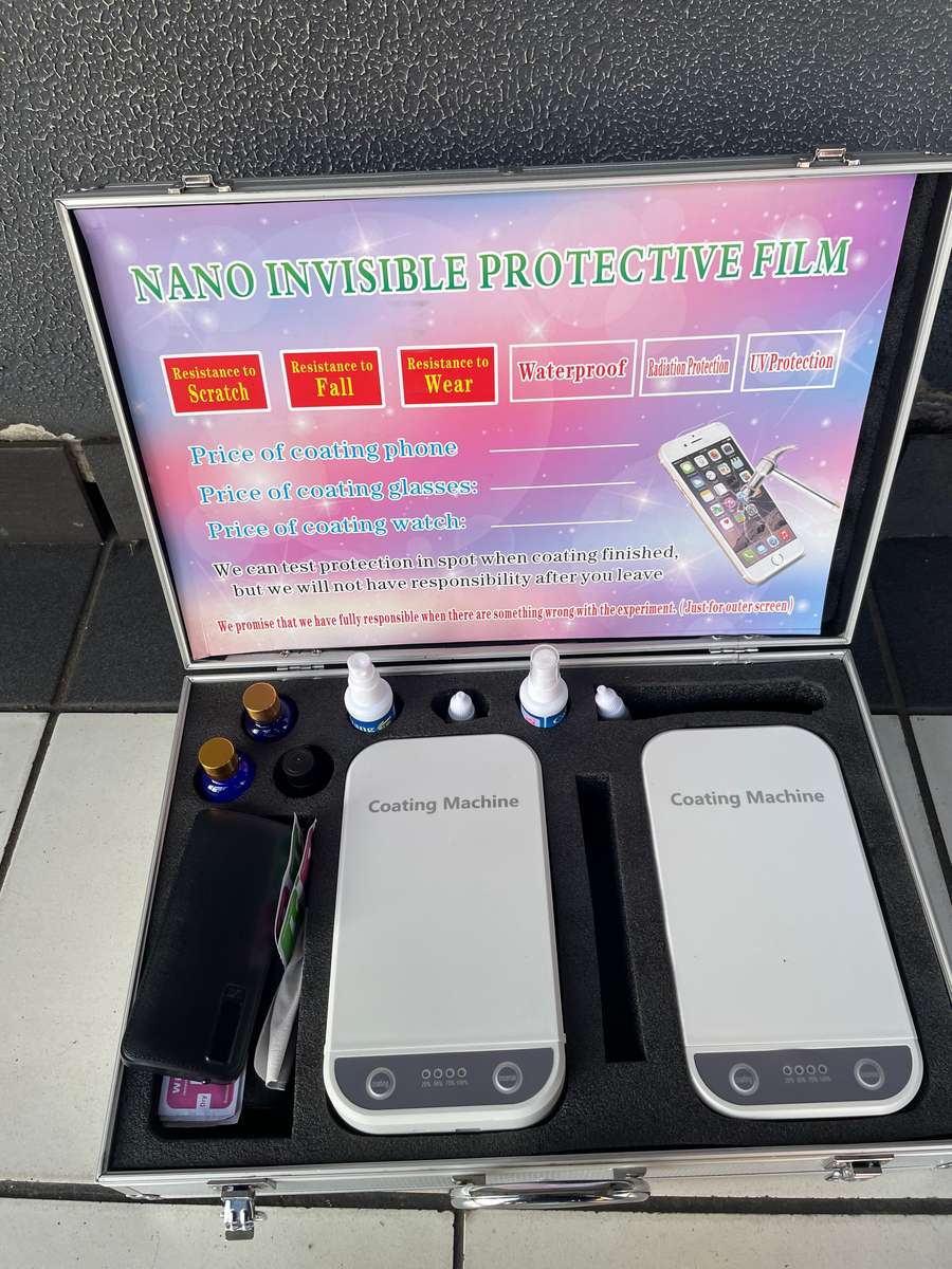 Full kit with Two machines nano liquid screen protector
