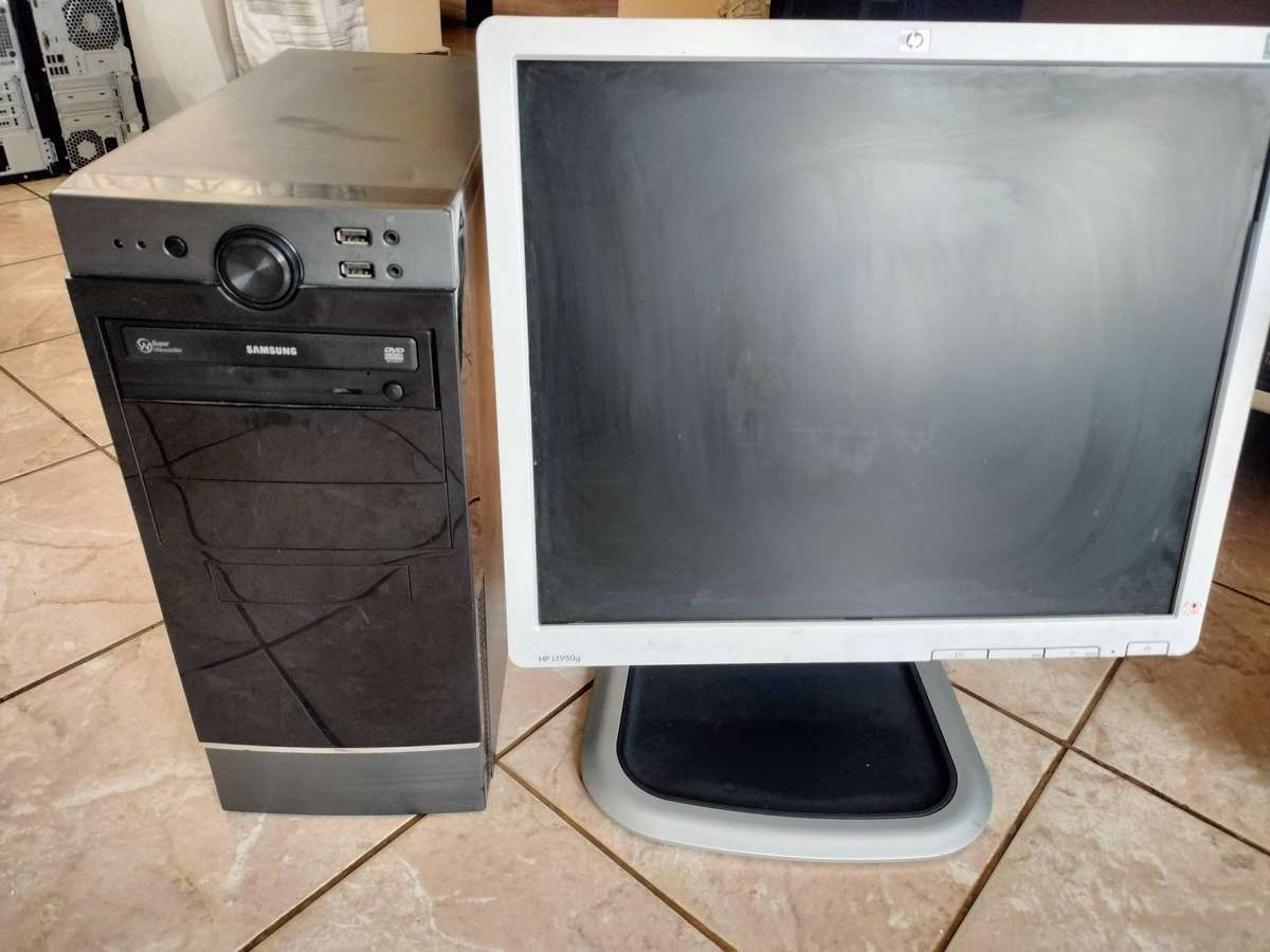 DUAL CORE OFFICE PC WITH MONITOR